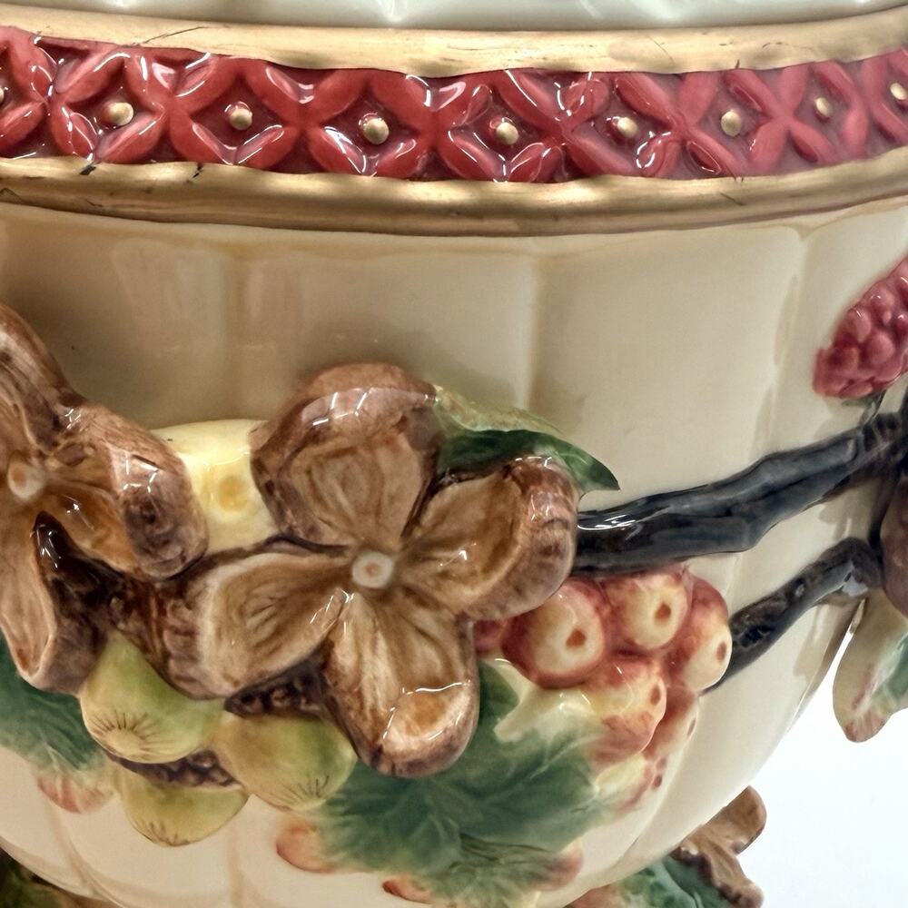 Geo Z Lefton 2001 Cardinal Collection Canister Jar & Lid Vintage Christmas - Picture 9 of 16